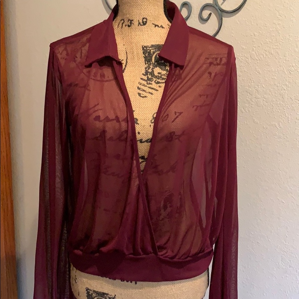 Adorable sheer top from express